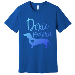 Doxie Mama Dachshund Mama Funny Dog Mom Wiener Dog Doxie Mom Cute Gift Premium T-Shirt