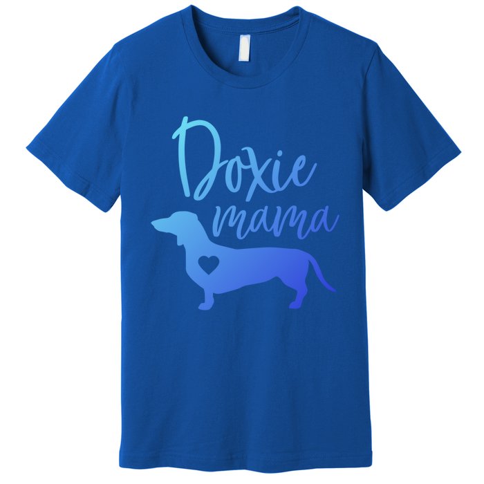 Doxie Mama Dachshund Mama Funny Dog Mom Wiener Dog Doxie Mom Cute Gift Premium T-Shirt