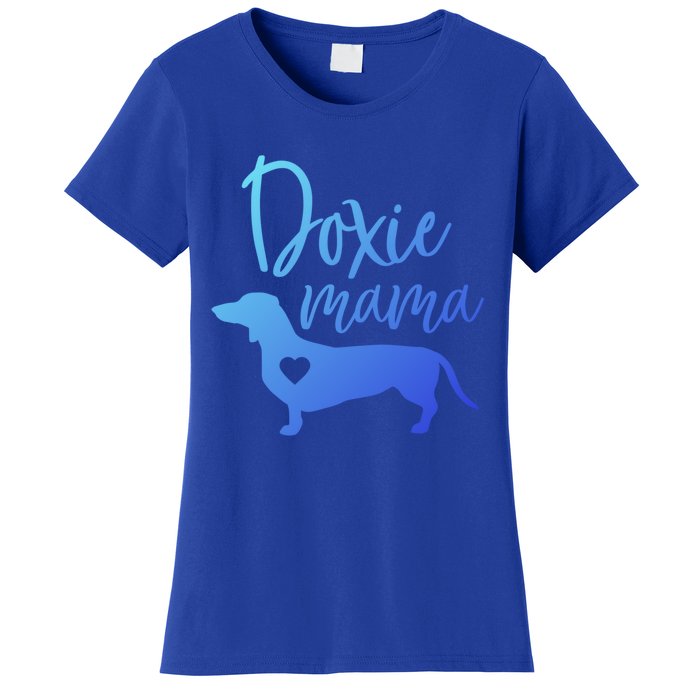 Doxie Mama Dachshund Mama Funny Dog Mom Wiener Dog Doxie Mom Cute Gift Women's T-Shirt