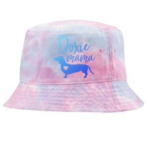 Doxie Mama Dachshund Mama Funny Dog Mom Wiener Dog Doxie Mom Cute Gift Tie-Dyed Bucket Hat