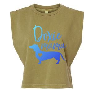 Doxie Mama Dachshund Mama Funny Dog Mom Wiener Dog Doxie Mom Cute Gift Garment-Dyed Women's Muscle Tee