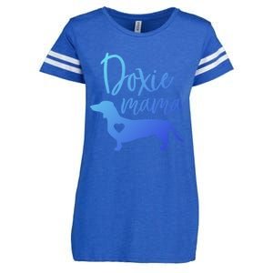 Doxie Mama Dachshund Mama Funny Dog Mom Wiener Dog Doxie Mom Cute Gift Enza Ladies Jersey Football T-Shirt