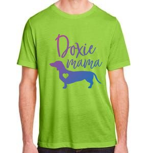 Doxie Mama Dachshund Mama Funny Dog Mom Wiener Dog Doxie Mom Cute Gift Adult ChromaSoft Performance T-Shirt