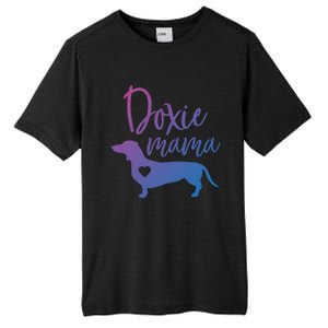 Doxie Mama Dachshund Mama Funny Dog Mom Wiener Dog Doxie Mom Cute Gift Tall Fusion ChromaSoft Performance T-Shirt