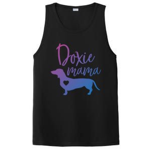 Doxie Mama Dachshund Mama Funny Dog Mom Wiener Dog Doxie Mom Cute Gift PosiCharge Competitor Tank