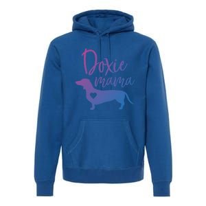 Doxie Mama Dachshund Mama Funny Dog Mom Wiener Dog Doxie Mom Cute Gift Premium Hoodie