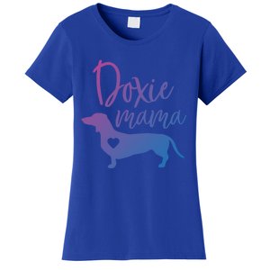 Doxie Mama Dachshund Mama Funny Dog Mom Wiener Dog Doxie Mom Cute Gift Women's T-Shirt