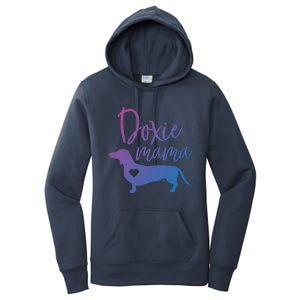 Doxie Mama Dachshund Mama Funny Dog Mom Wiener Dog Doxie Mom Cute Gift Women's Pullover Hoodie