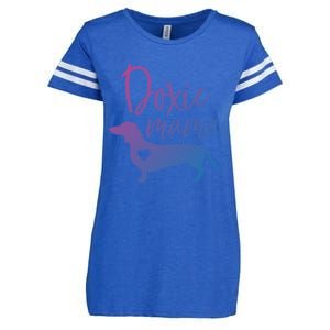 Doxie Mama Dachshund Mama Funny Dog Mom Wiener Dog Doxie Mom Cute Gift Enza Ladies Jersey Football T-Shirt