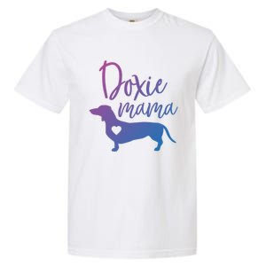 Doxie Mama Dachshund Mama Funny Dog Mom Wiener Dog Doxie Mom Cute Gift Garment-Dyed Heavyweight T-Shirt