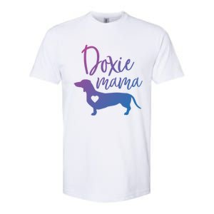 Doxie Mama Dachshund Mama Funny Dog Mom Wiener Dog Doxie Mom Cute Gift Softstyle CVC T-Shirt