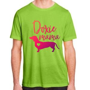 Doxie Mama Dachshund Mama Funny Dog Mom Wiener Dog Doxie Mom Cute Gift Adult ChromaSoft Performance T-Shirt