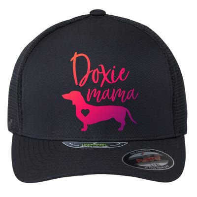 Doxie Mama Dachshund Mama Funny Dog Mom Wiener Dog Doxie Mom Cute Gift Flexfit Unipanel Trucker Cap