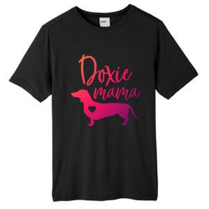 Doxie Mama Dachshund Mama Funny Dog Mom Wiener Dog Doxie Mom Cute Gift Tall Fusion ChromaSoft Performance T-Shirt