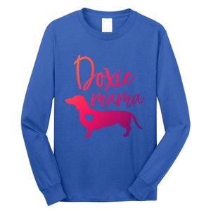 Doxie Mama Dachshund Mama Funny Dog Mom Wiener Dog Doxie Mom Cute Gift Long Sleeve Shirt