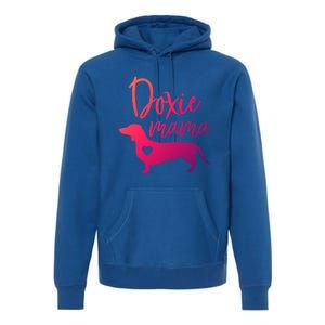 Doxie Mama Dachshund Mama Funny Dog Mom Wiener Dog Doxie Mom Cute Gift Premium Hoodie