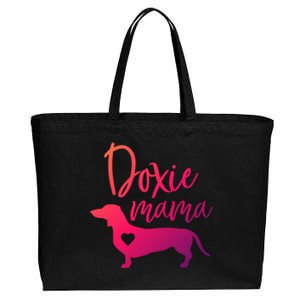 Doxie Mama Dachshund Mama Funny Dog Mom Wiener Dog Doxie Mom Cute Gift Cotton Canvas Jumbo Tote