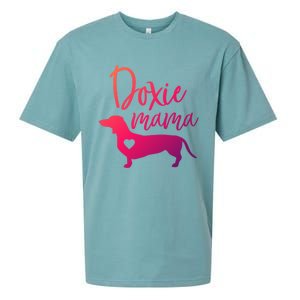 Doxie Mama Dachshund Mama Funny Dog Mom Wiener Dog Doxie Mom Cute Gift Sueded Cloud Jersey T-Shirt