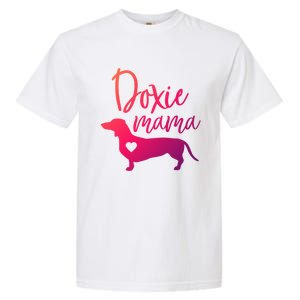 Doxie Mama Dachshund Mama Funny Dog Mom Wiener Dog Doxie Mom Cute Gift Garment-Dyed Heavyweight T-Shirt