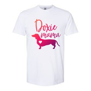 Doxie Mama Dachshund Mama Funny Dog Mom Wiener Dog Doxie Mom Cute Gift Softstyle CVC T-Shirt