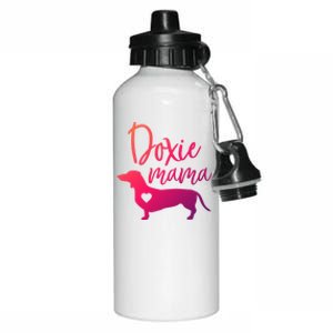 Doxie Mama Dachshund Mama Funny Dog Mom Wiener Dog Doxie Mom Cute Gift Aluminum Water Bottle