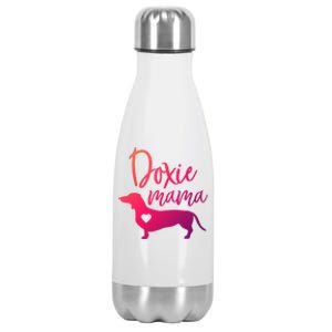 Doxie Mama Dachshund Mama Funny Dog Mom Wiener Dog Doxie Mom Cute Gift Stainless Steel Insulated Water Bottle