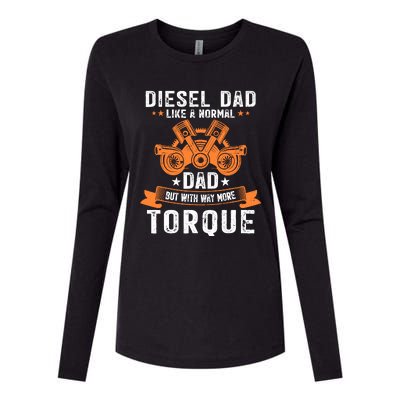 Diesel Mechanic Dad Automobile Fathers Day Funny Gift Womens Cotton Relaxed Long Sleeve T-Shirt