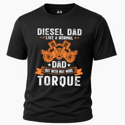 Diesel Mechanic Dad Automobile Fathers Day Funny Gift Cooling Performance Crew T-Shirt