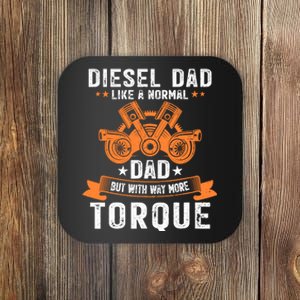 Diesel Mechanic Dad Automobile Fathers Day Funny Gift Coaster