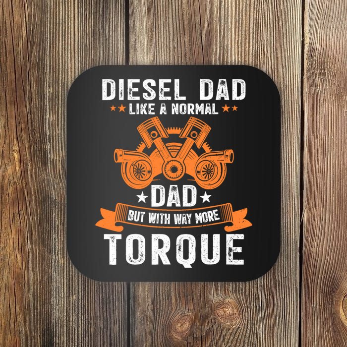 Diesel Mechanic Dad Automobile Fathers Day Funny Gift Coaster