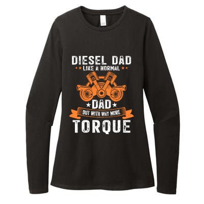 Diesel Mechanic Dad Automobile Fathers Day Funny Gift Womens CVC Long Sleeve Shirt