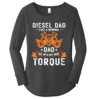 Diesel Mechanic Dad Automobile Fathers Day Funny Gift Women's Perfect Tri Tunic Long Sleeve Shirt