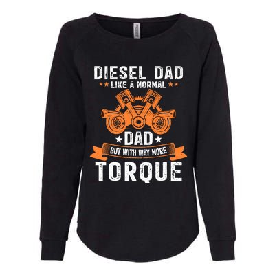 Diesel Mechanic Dad Automobile Fathers Day Funny Gift Womens California Wash Sweatshirt