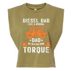 Diesel Mechanic Dad Automobile Fathers Day Funny Gift Garment-Dyed Women's Muscle Tee