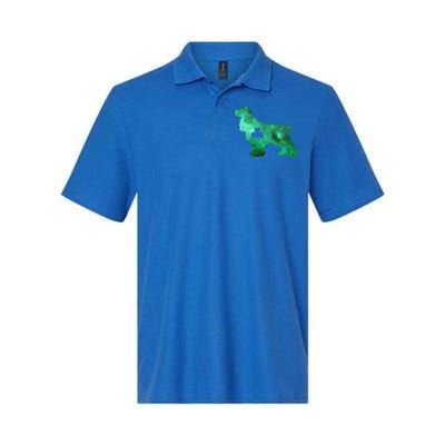 Dog Mom Dog Lover St Patrick's Day Cocker Spaniel Mom Gift Softstyle Adult Sport Polo