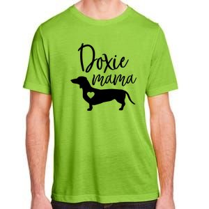 Doxie Mama Dachshund Mom Funny Wiener Dog Gift Adult ChromaSoft Performance T-Shirt