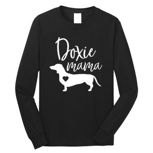 Doxie Mama Dachshund Mom Funny Wiener Dog Gift Long Sleeve Shirt