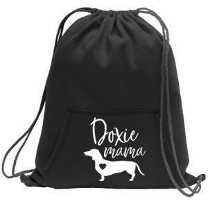 Doxie Mama Dachshund Mom Funny Wiener Dog Gift Sweatshirt Cinch Pack Bag