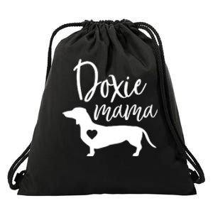 Doxie Mama Dachshund Mom Funny Wiener Dog Gift Drawstring Bag