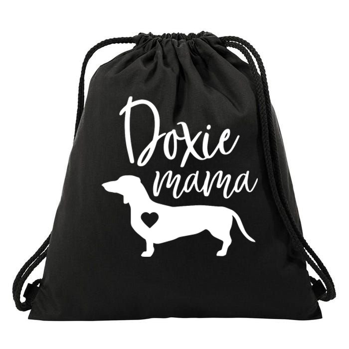 Doxie Mama Dachshund Mom Funny Wiener Dog Gift Drawstring Bag