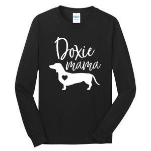 Doxie Mama Dachshund Mom Funny Wiener Dog Gift Tall Long Sleeve T-Shirt