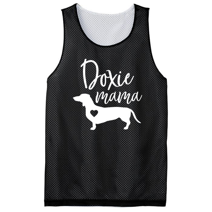 Doxie Mama Dachshund Mom Funny Wiener Dog Gift Mesh Reversible Basketball Jersey Tank