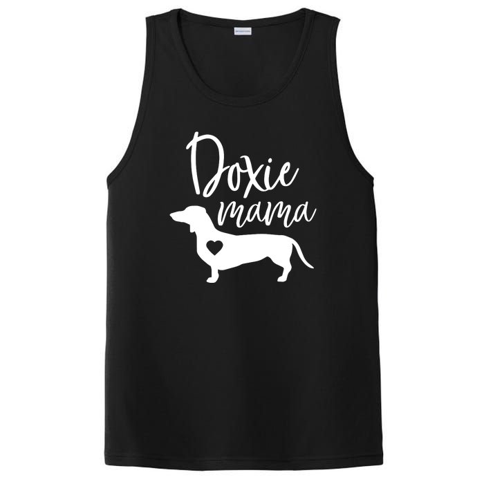 Doxie Mama Dachshund Mom Funny Wiener Dog Gift PosiCharge Competitor Tank