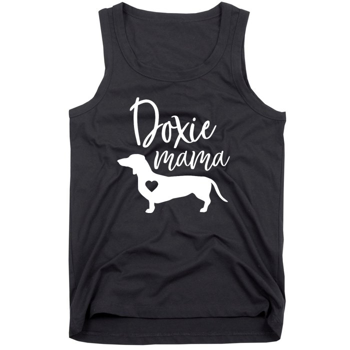 Doxie Mama Dachshund Mom Funny Wiener Dog Gift Tank Top