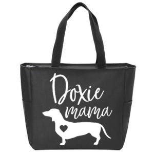 Doxie Mama Dachshund Mom Funny Wiener Dog Gift Zip Tote Bag