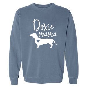 Doxie Mama Dachshund Mom Funny Wiener Dog Gift Garment-Dyed Sweatshirt