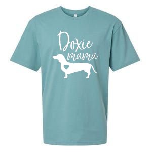 Doxie Mama Dachshund Mom Funny Wiener Dog Gift Sueded Cloud Jersey T-Shirt