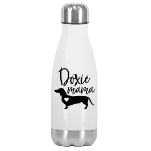 Doxie Mama Dachshund Mom Funny Wiener Dog Gift Stainless Steel Insulated Water Bottle