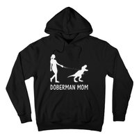 Doberman Mom Dobe Dobie Doberman funny pet lovers Hoodie