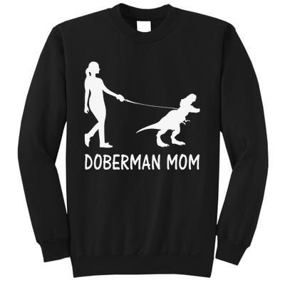 Doberman Mom Dobe Dobie Doberman funny pet lovers Sweatshirt